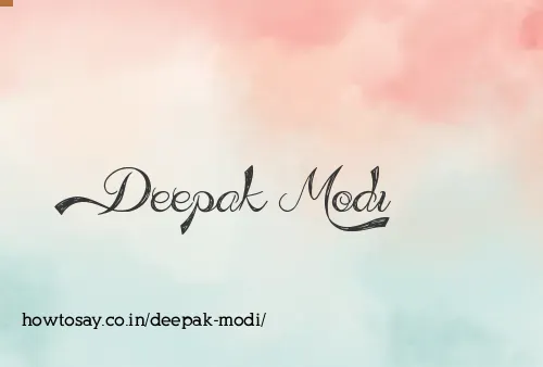 Deepak Modi