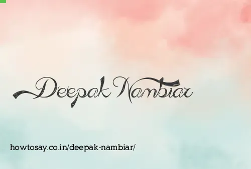 Deepak Nambiar