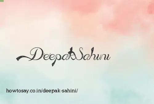 Deepak Sahini