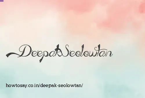 Deepak Seolowtan