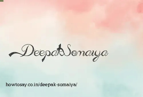 Deepak Somaiya