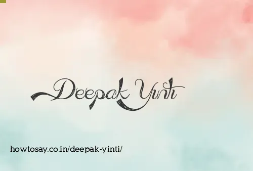 Deepak Yinti