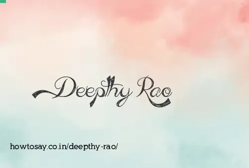 Deepthy Rao