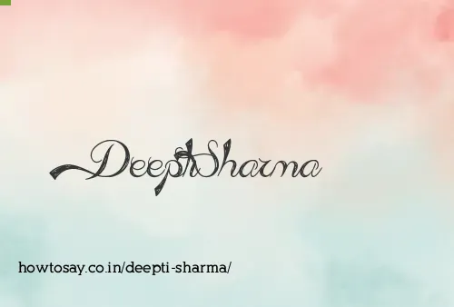 Deepti Sharma