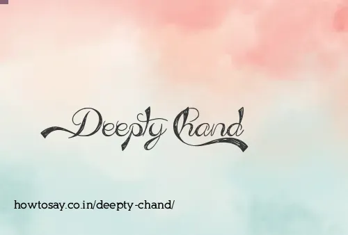 Deepty Chand