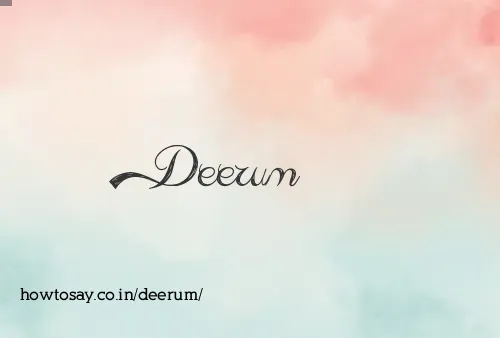 Deerum