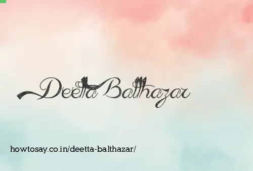 Deetta Balthazar