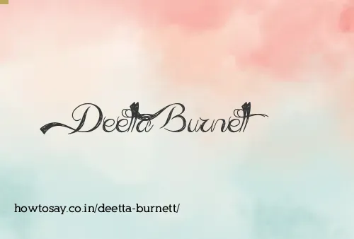 Deetta Burnett