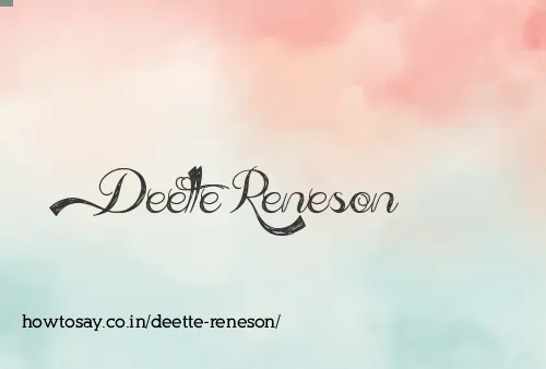 Deette Reneson