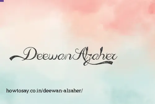 Deewan Alzaher