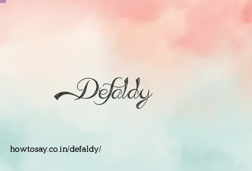 Defaldy