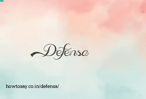Defensa