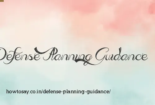 Defense Planning Guidance