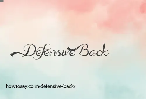 Defensive Back