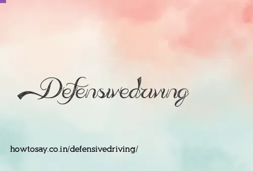 Defensivedriving