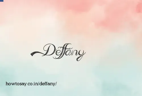 Deffany