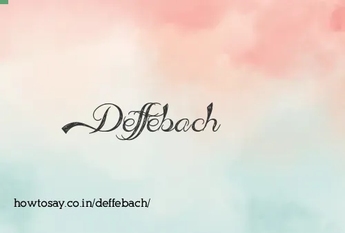 Deffebach