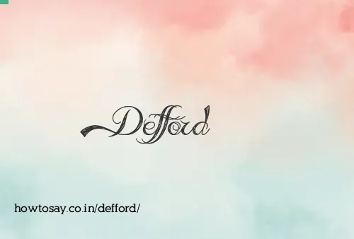 Defford
