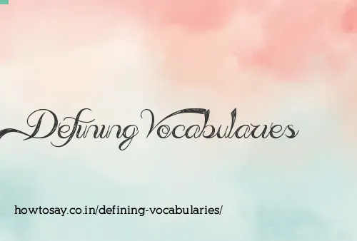 Defining Vocabularies