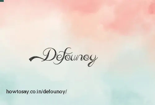Defounoy