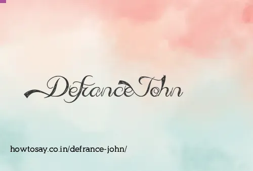 Defrance John