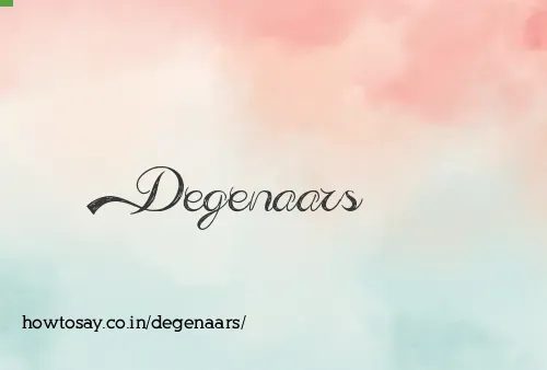 Degenaars