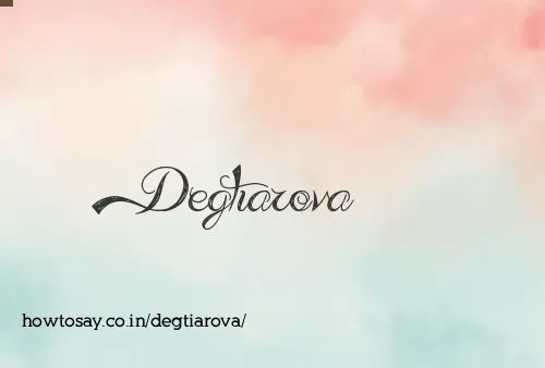 Degtiarova