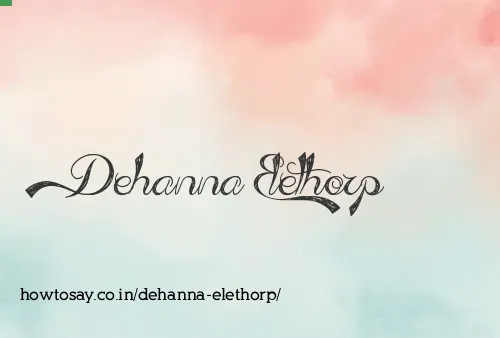 Dehanna Elethorp