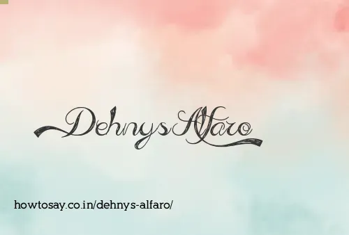 Dehnys Alfaro