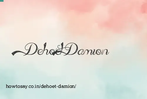 Dehoet Damion