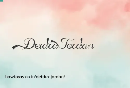 Deidra Jordan