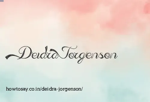Deidra Jorgenson