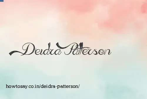 Deidra Patterson