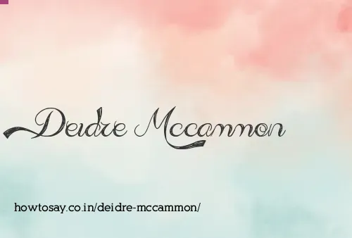 Deidre Mccammon