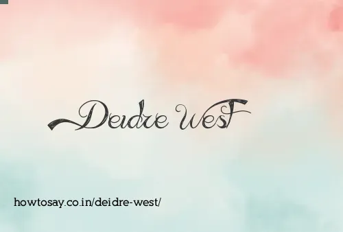 Deidre West