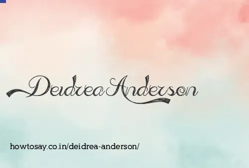 Deidrea Anderson