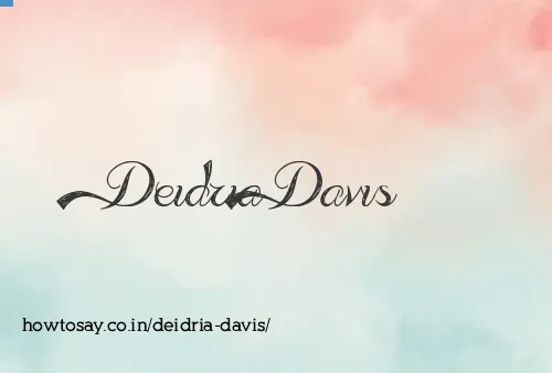 Deidria Davis
