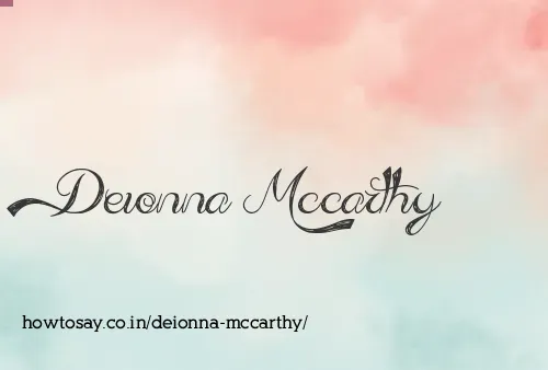 Deionna Mccarthy