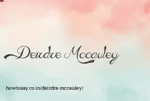 Deirdre Mccauley