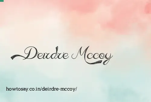 Deirdre Mccoy