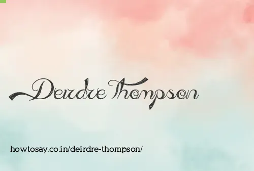 Deirdre Thompson