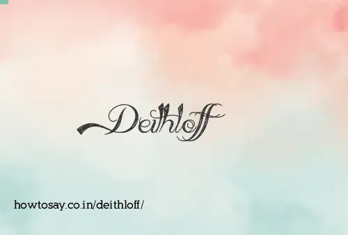 Deithloff