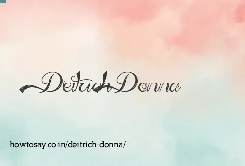 Deitrich Donna