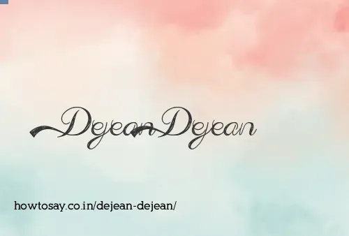 Dejean Dejean