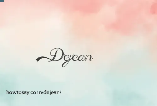 Dejean
