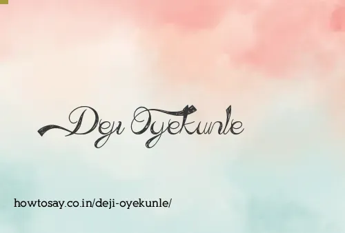 Deji Oyekunle