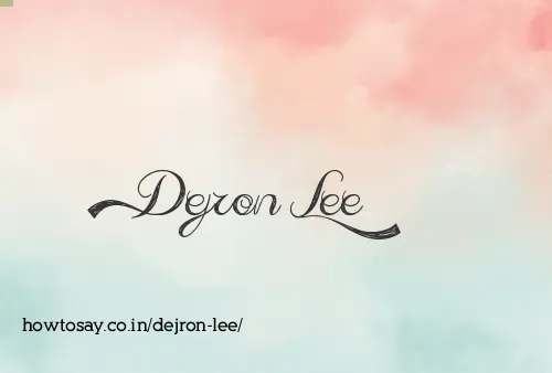 Dejron Lee