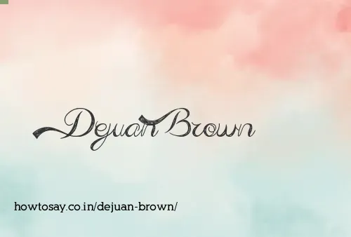 Dejuan Brown
