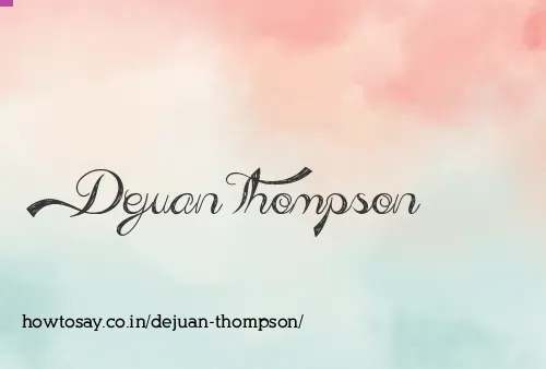 Dejuan Thompson