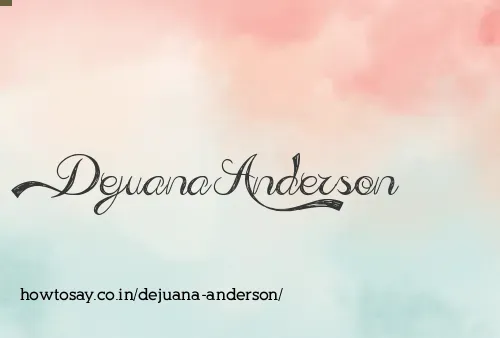 Dejuana Anderson